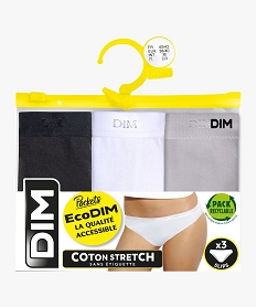 lot de 3 culottes pour femme en coton - dim noir culottes7471201_4