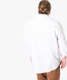 chemise col classique avec poignets ajustables blanc chemise manches longues7471801_3