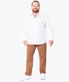 chemise col classique avec poignets ajustables blanc chemise manches longues7471801_4