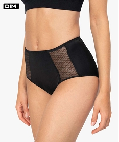 GEMO Culotte femme taille haute effet ventre plat - DIM noir standard