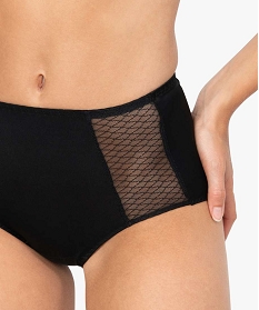 culotte femme taille haute effet ventre plat - dim noir culottes7475201_2