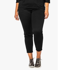 pantalon femme fluide a taille elastiquee pailletee noir leggings et jeggings7482701_2