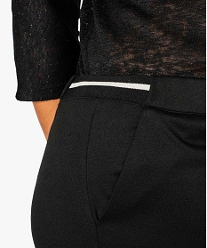 pantalon femme fluide a taille elastiquee pailletee noir leggings et jeggings7482701_3