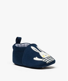 chaussons de naissance avec motif lapin bleu chaussures de naissance7488701_2