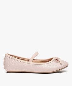 GEMO Ballerines fille pailletées avec bride élastique sur le dessus rose standard