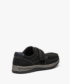 mocassins bateau homme en cuir a scratch noir7521201_4