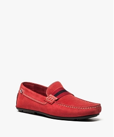 mocassins homme  avec patte rayee rouge mocassins et chaussures bateaux7525501_2