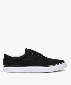 GEMO Tennis homme en toile avec semelle contrastante noir standard