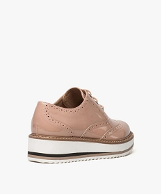 Derbies femme rose pale shop