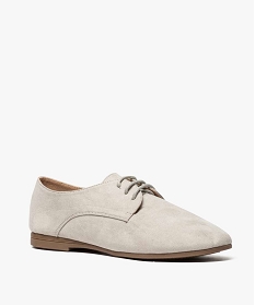 derbies femme a fine semelle beige7528401_2