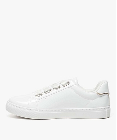 tennis femme vernies avec lacet ruban blanc baskets et tennis7532101_3