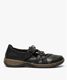 CHAUSSURE PLAT NOIR BALLERINE NOIR:30385540675-Pu (polyurethan/Pu (polyurethan/Tpr/Pu (polyurethan/