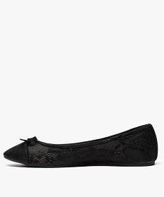 ballerines femme pailletees en toile imitation dentelle noir ballerines7560601_3