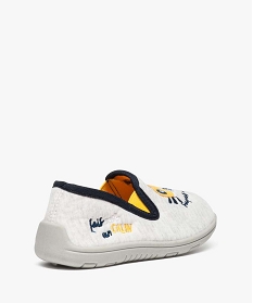chaussons garcon avec broderie super heros gris garcon G MO