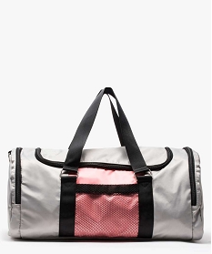 sac de sport pour femme en toile bicolore gris7595101_1