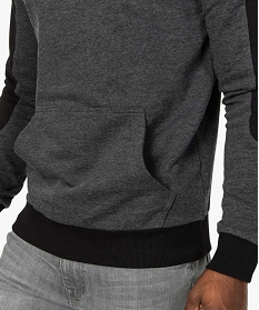 sweat homme bicolore a col cheminee croise gris sweats7604801_2