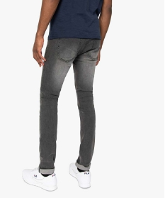 jean homme skinny delave avec plis sur les hanches noir jeans7605901_3