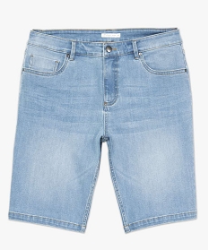 bermuda homme en jean produit a partir de matieres recyclees bleu shorts en jean7609401_4