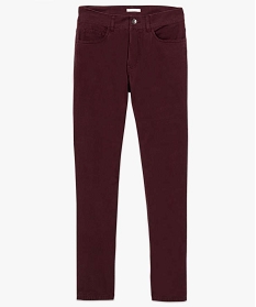 pantalon homme regular 5 poches en toile violet7610001_4