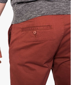 pantalon homme chino straight taille normale orange7610201_2