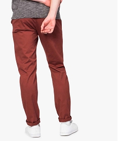 pantalon homme chino straight taille normale orange7610201_3