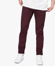 pantalon homme chino straight taille normale rouge7610401_1