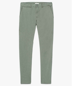pantalon homme chino coupe slim vert pantalons de costume7610501_4