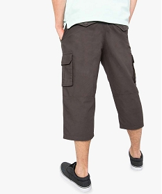 pantacourt homme en toile avec nombreuses poches gris shorts et bermudas7612501_3