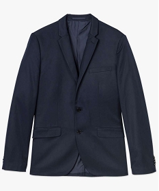 veste de costume homme unie effet legerement satine bleu vestes de costume7613101_4