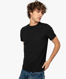 tee-shirt homme regular a manches courtes en coton bio noir7626601_1