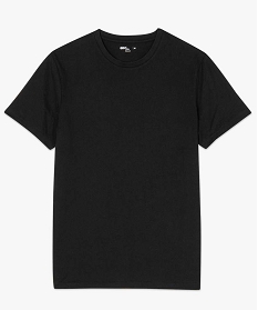 tee-shirt homme regular a manches courtes en coton bio noir7626601_4