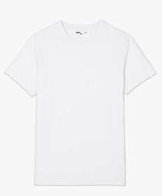 tee-shirt homme regular a manches courtes en coton bio blanc7626701_4