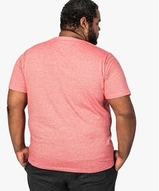 tee-shirt homme en coton avec col v rouge7628801_3
