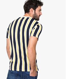 T shirt homme rayures verticales deals