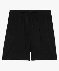 short femme en maille fluide noir shorts7633401_4