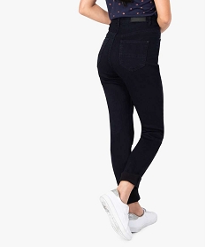 jean femme slim taille haute en stretch avec leger delavage bleu pantalons jeans et leggings7640501_3