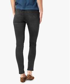 jean femme slim taille haute en stretch delave devant gris pantalons jeans et leggings7640601_3