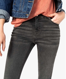 jean femme skinny stretch taille normale delave sur lavant gris pantalons jeans et leggings7641101_2