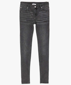 jean femme skinny stretch taille normale delave sur lavant gris pantalons jeans et leggings7641101_4
