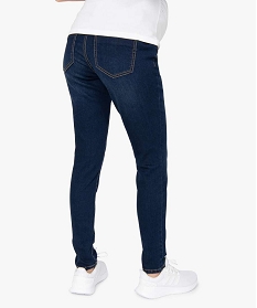 jean de grossesse slim 4 poches avec bandeau jersey bleu7641701_3