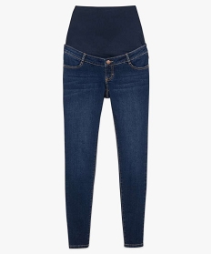 jean de grossesse slim 4 poches avec bandeau jersey bleu pantalons jeans et leggings7641701_4