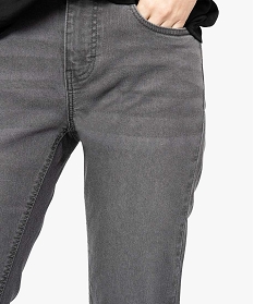 pantalon femme coupe regular 4 poches gris7641901_2