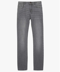 pantalon femme coupe regular 4 poches gris pantalons jeans et leggings7641901_4