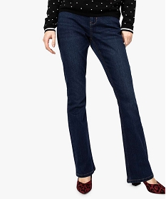 jean femme forme bootcul avec surpiqures apparentes bleu pantalons jeans et leggings7642501_1