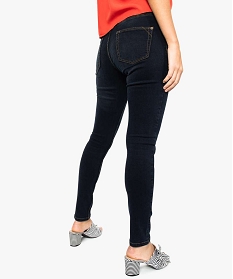 jean femme skinny taille basse matiere brute et stretch bleu pantalons jeans et leggings7644401_3