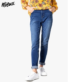 jean femme slim taille normale en matiere stretch recyclee gris pantalons jeans et leggings7645101_1