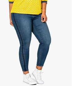 jean femme slim bicolore gris pantalons et jeans7645701_1