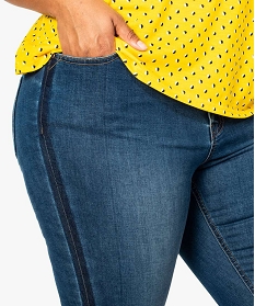 jean femme slim bicolore gris pantalons et jeans7645701_2