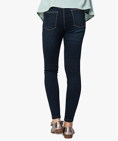 jean de grossesse coupe slim avec bandeau stretch taille haute bleu jegging7646201_3