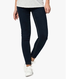 jean de grossesse coupe slim avec bandeau bas bleu pantalons jeans et leggings7646401_1